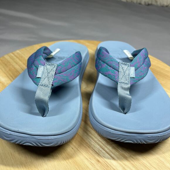Chaco Chillos Womens size 8 Blue Comfort LUVSEAT Arch Support Flip-Flop Sandals - Picture 9 of 13